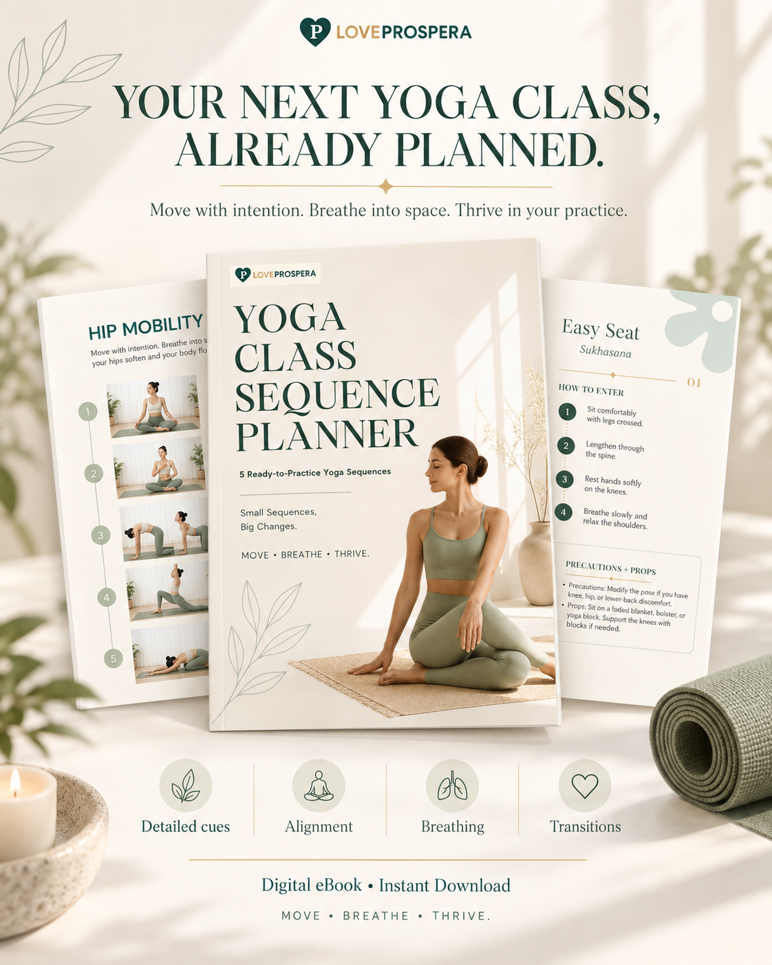 Yoga Class Sequence Planner product cover